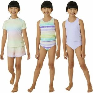NWT Eddie Bauer 4-piece Youth Swim Set girls size medium (10/12)